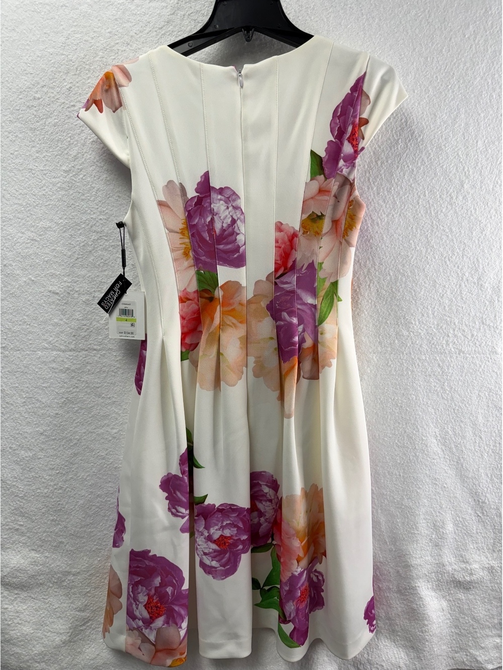 Calvin Klein Women's Floral Print Fit and Flare Dress Size 4